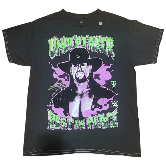 WWE The Undertaker Rest In Peace T-shirt Large Licensed Streetwear Fandom 80s - Picture 1 of 5